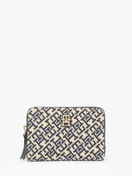 Portefeuille Tommy hilfiger Bleu th jacquard AW17479