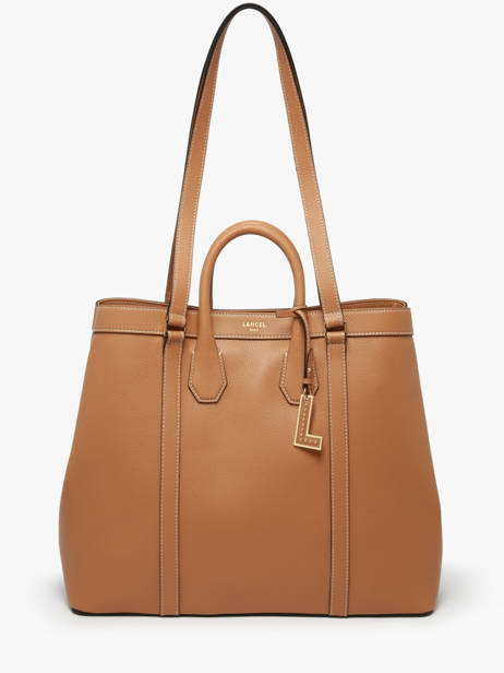Cabas Belleville Cuir Lancel Marron belleville A13738 vue secondaire 2