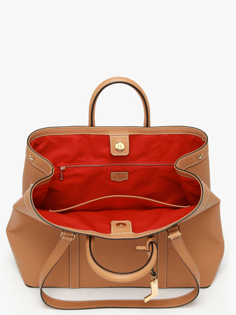 Cabas Belleville Cuir Lancel Marron belleville A13738 vue secondaire 4