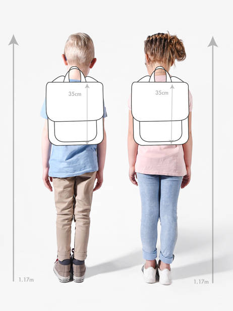 Sac à Dos Affenzahn Vert large friends FAL vue secondaire 1