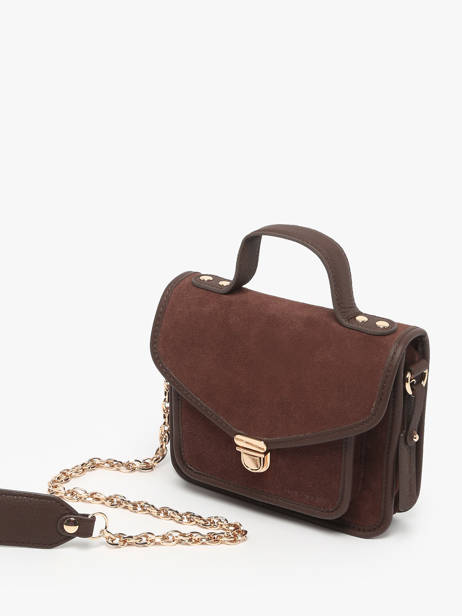 Sac Bandoulière La Suite Cuir Paul marius Marron la suite GEOX2SUI vue secondaire 2