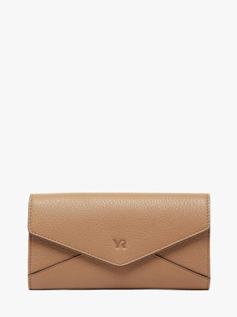Portefeuille Cuir Yves renard Marron enveloppe 29286