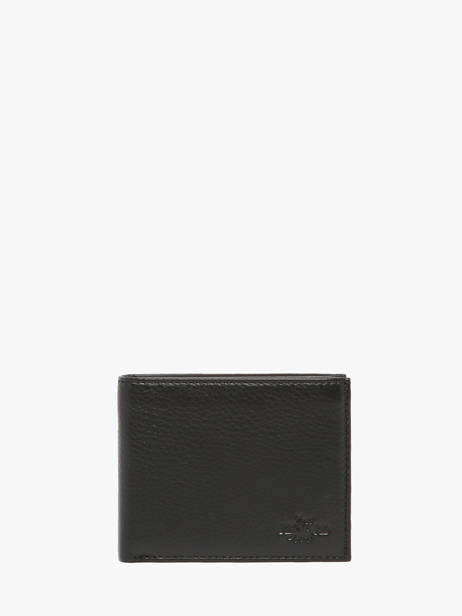 Portefeuille Cuir Yves renard Noir foulonne 2307