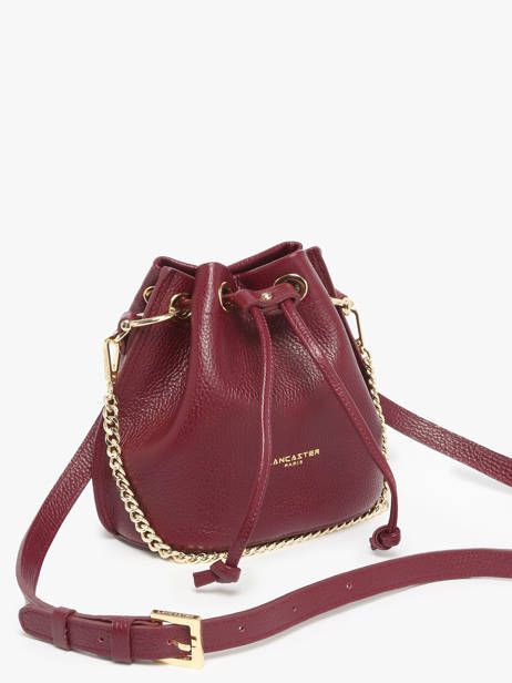 Sac Bourse Alba Double Cuir Lancaster Rouge alba double 80 vue secondaire 2