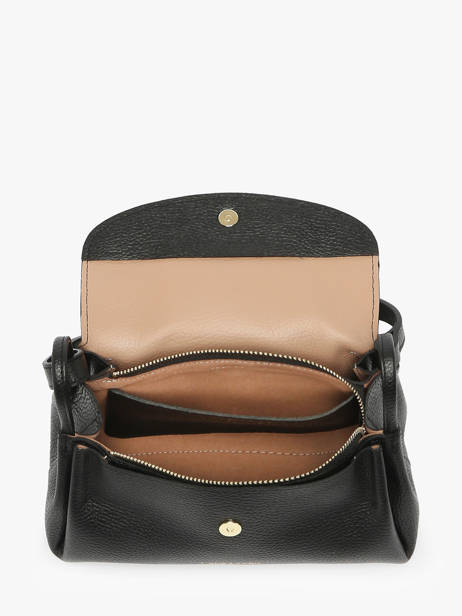 Sac Bandoulière Accordeon Double Cuir Lancaster Noir accordeon double 88 vue secondaire 3