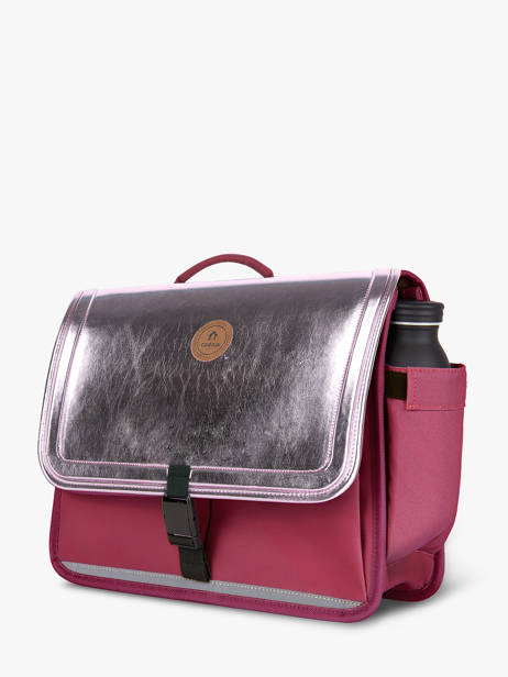 Cartable 2 Compartiments Cabaia Rose school S vue secondaire 2