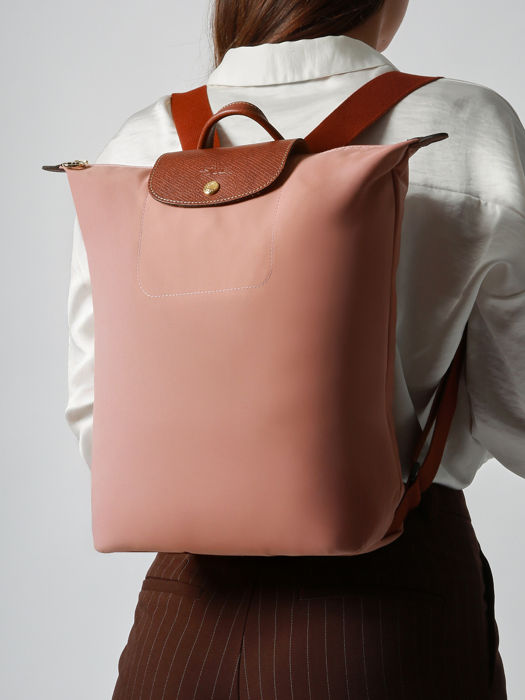 Longchamp Le pliage original Sac à dos Rose