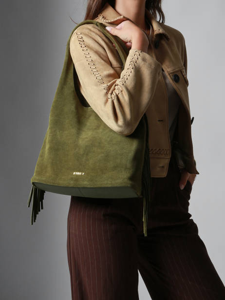 Sac Porté épaule M Country Cuir Etrier Vert country ECOU154M vue secondaire 1