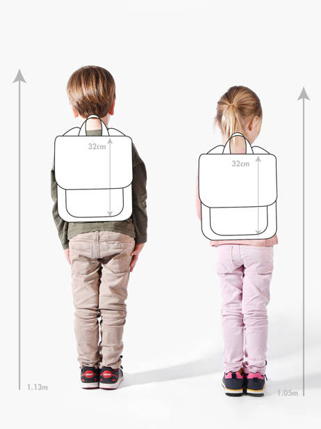 Sac à Dos 1 Compartiment Roxy Violet kids RJBP4915 vue secondaire 1