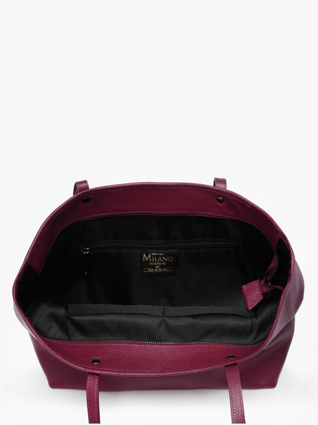 Sac Cabas A4 Caviar Cuir Milano Violet caviar CA19111N vue secondaire 3