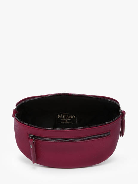 Sac Banane Caviar Cuir Milano Violet caviar CA23111 vue secondaire 3