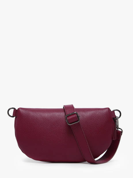 Sac Banane Caviar Cuir Milano Violet caviar CA23111 vue secondaire 4