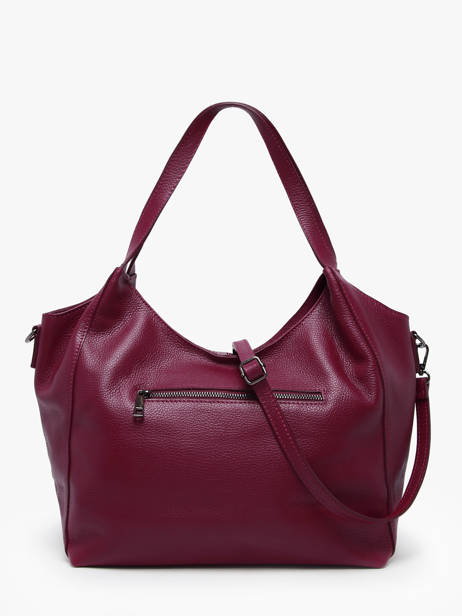 Sac Porté épaule Caviar Cuir Milano Violet caviar CA25061 vue secondaire 4