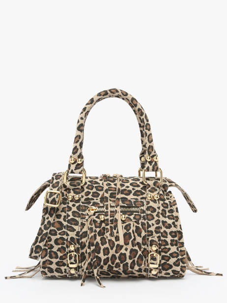 Sac Bandoulière Velvet Leopardo Cuir Milano Beige velvet leopardo VL24093