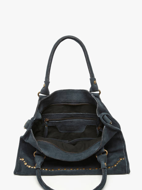 Sac à Main A4 Houston Cuir Basilic pepper Bleu houston BHOU22 vue secondaire 3