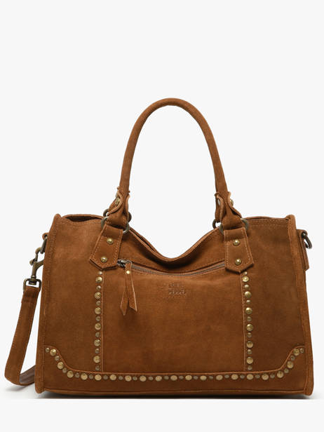 Sac à Main A4 Houston Cuir Basilic pepper Marron houston BHOU22