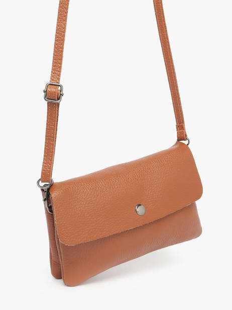 Sac Bandoulière Caviar Cuir Milano Marron caviar CA23067 vue secondaire 2