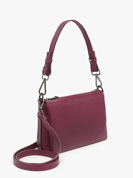Sac Bandoulière Caviar Cuir Milano Violet caviar CA25065 vue secondaire 2
