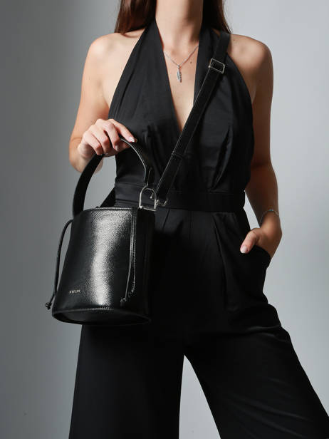 Sac Bandoulière Jolly Cuir Etrier Noir jolly EJOL146M vue secondaire 2