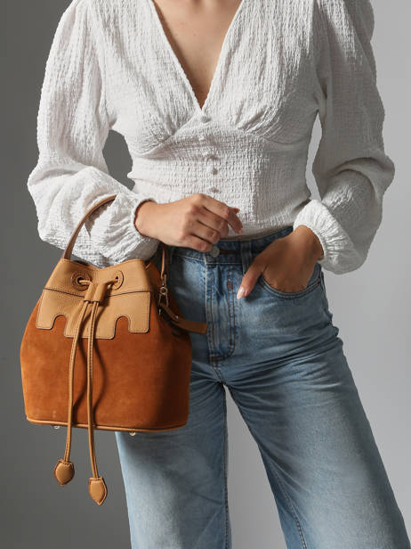 Sac Bandoulière La Suite Cuir Paul marius Orange la suite CAPUCSUI vue secondaire 1