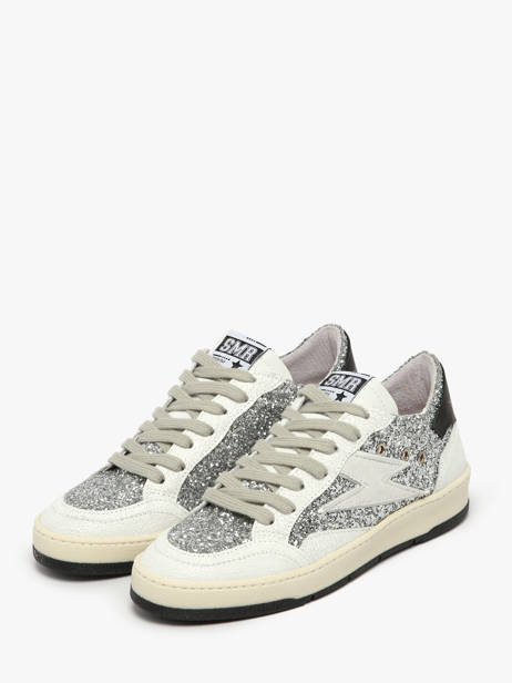 Sneakers En Cuir Semerdjian Argent women DANY vue secondaire 2