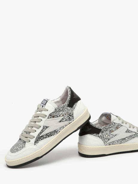 Sneakers En Cuir Semerdjian Argent women DANY vue secondaire 3