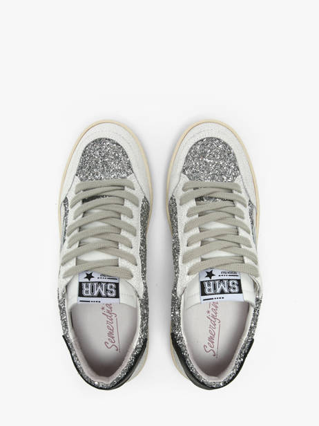 Sneakers En Cuir Semerdjian Argent women DANY vue secondaire 4