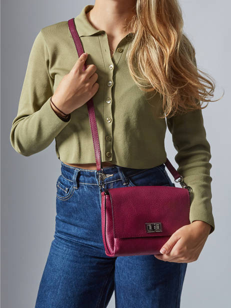 Sac Bandoulière Caviar Cuir Milano Violet caviar CA24061 vue secondaire 1