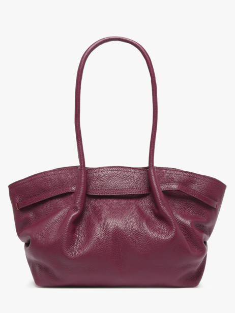 Sac Porté épaule Caviar Cuir Milano Violet caviar CA25062 vue secondaire 4