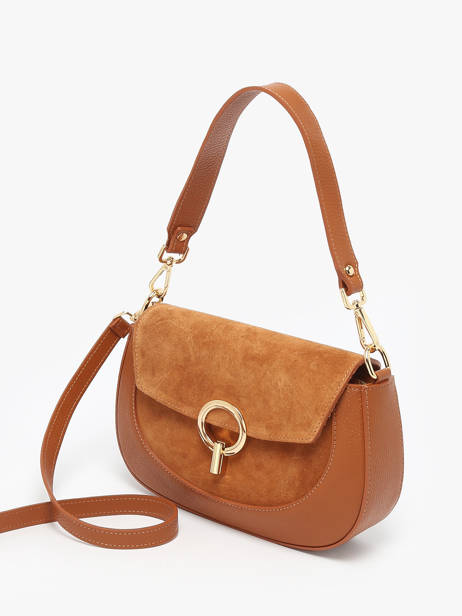 Sac Bandoulière Velvet Caviar Cuir Milano Marron velvet caviar VC25069 vue secondaire 2