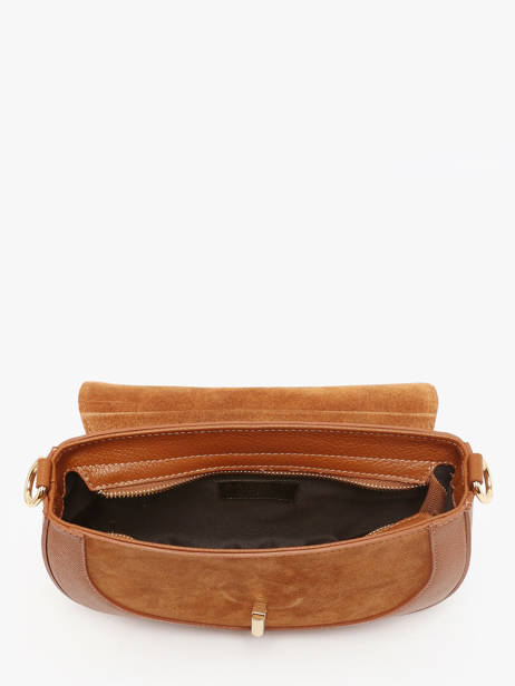 Sac Bandoulière Velvet Caviar Cuir Milano Marron velvet caviar VC25069 vue secondaire 3