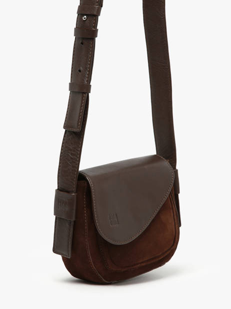 Sac Bandoulière Heritage Cuir Biba Marron heritage BLT2L vue secondaire 2