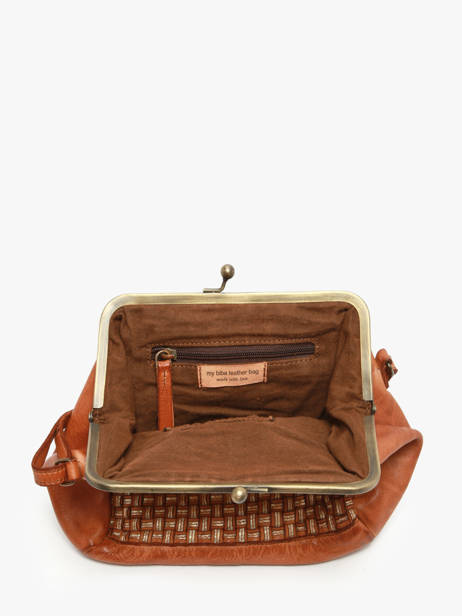 Sac Bandoulière Heritage Cuir Biba Marron heritage KAB21L vue secondaire 3