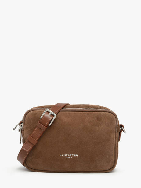 Sac Bandoulière Suede Cuir Lancaster Marron suede 65