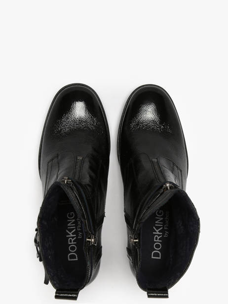 Bottines à Talon Evie En Cuir Dorking Noir women D9163 vue secondaire 4