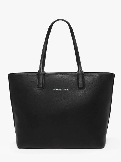 Sac Porté épaule Th Logotape Polyurethane Tommy hilfiger Noir th logotape AW17449