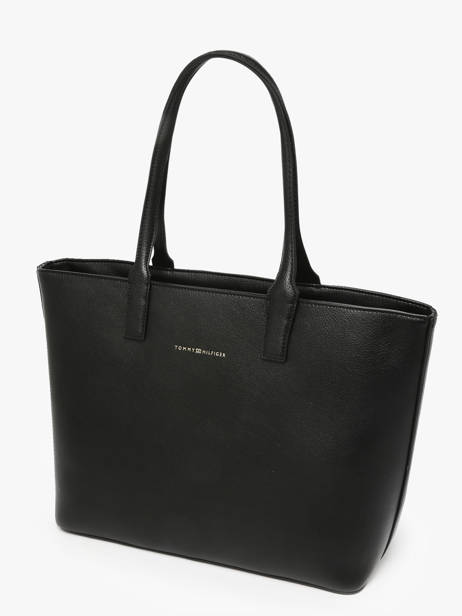 Sac Porté épaule Th Logotape Polyurethane Tommy hilfiger Noir th logotape AW17449 vue secondaire 2