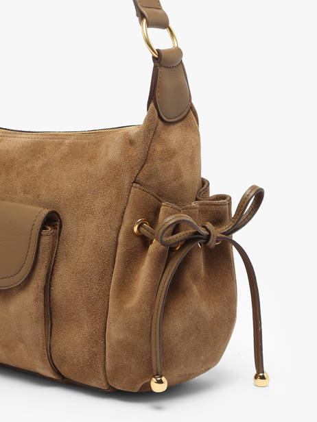 Sac Porté épaule Premium Cuir Gerard darel Beige premium DCS78400 vue secondaire 5