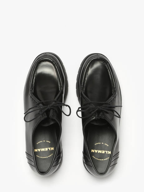 Chaussures Derbies En Cuir Kleman Noir women PADRORB2 vue secondaire 4