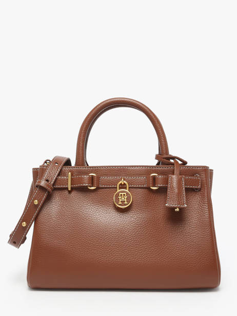 Sac Porté Main American Icon Cuir Tommy hilfiger Marron american icon AW17926