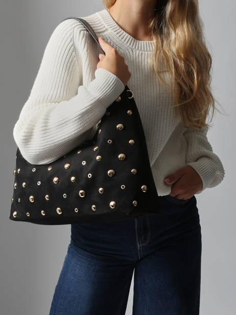Sac Porté épaule Stud David jones Noir stud CM7869 vue secondaire 1