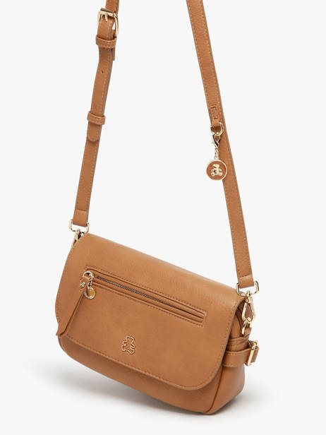 Sac Bandoulière Zip Lulu castagnette Marron zip YRONDE vue secondaire 2