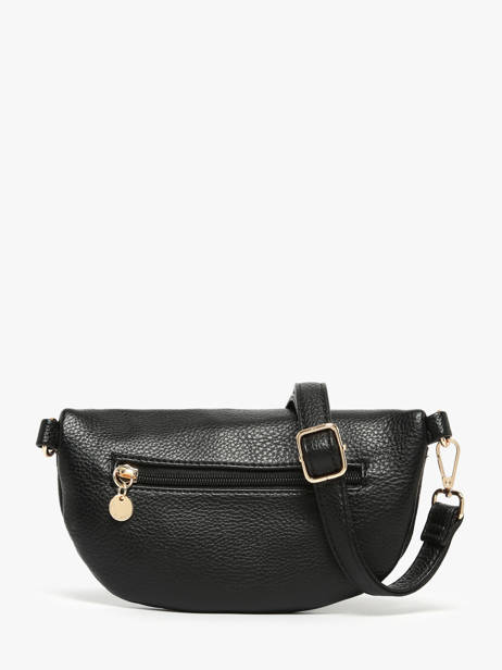 Sac Banane Lulu castagnette Noir zip ZINH vue secondaire 4