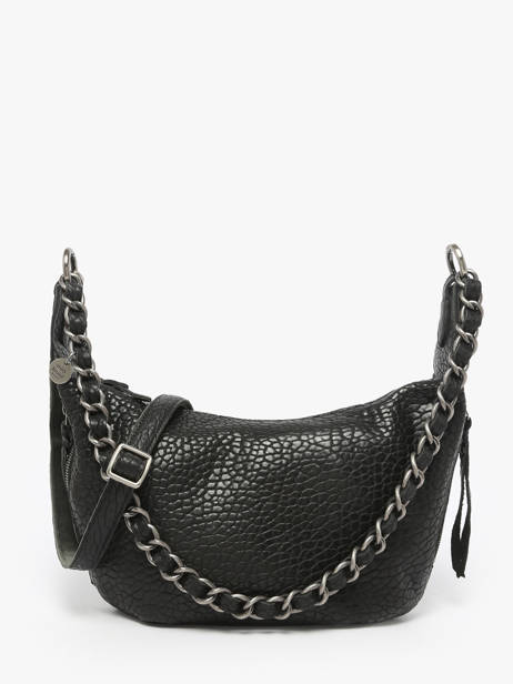 Sac Bandoulière Vintage Cuir Mila louise Noir vintage 3485E