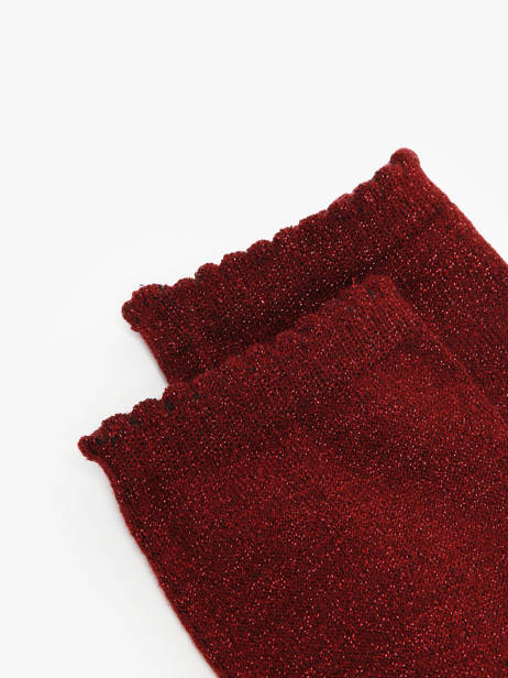 Chaussettes Pieces Rouge socks women 17078534 vue secondaire 1