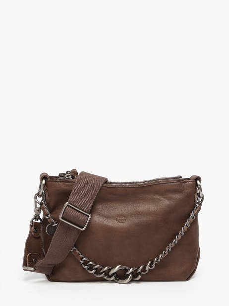 Sac Bandoulière Vintage Cuir Mila louise Marron vintage 3864C