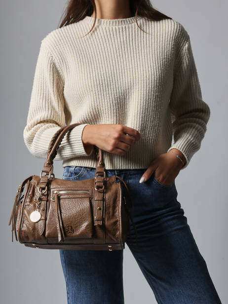 Sac à Main Bride Lulu castagnette Marron bride ZAYANA vue secondaire 1