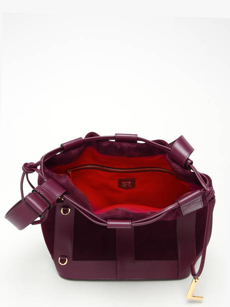 Sac Seau M Elles Cuir Lancel Violet elles A13360 vue secondaire 3