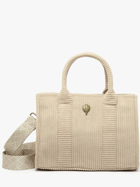 Sac Porté épaule Velours Polyester Le voyage en panier Marron velours AHP242