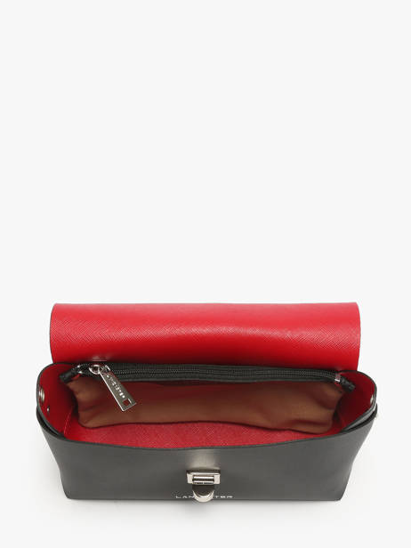 Sac Bandoulière City Flore Cuir Lancaster Noir pur & element city 48 vue secondaire 3